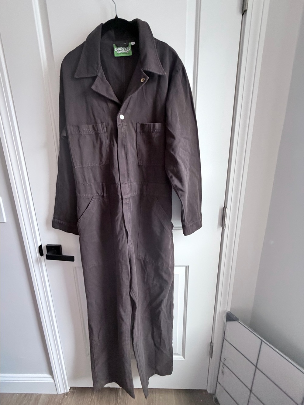 Big Bud Press Everyday Jumpsuit in the Espresso Brown long sleeve NWOT